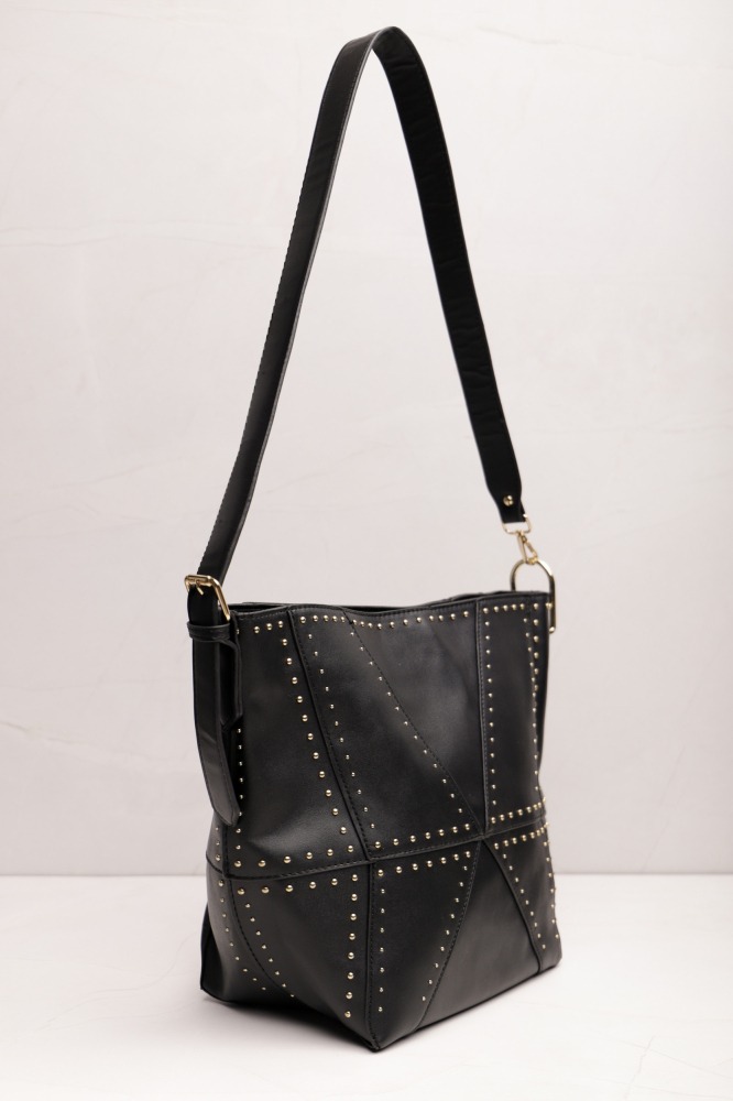 9034342 - Bolsa PU Tote Tachinhas PRETO