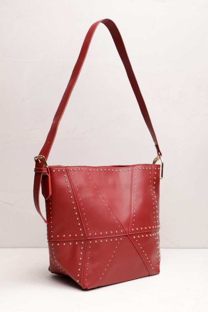 9034342 - Bolsa PU Tote Tachinhas VINHO