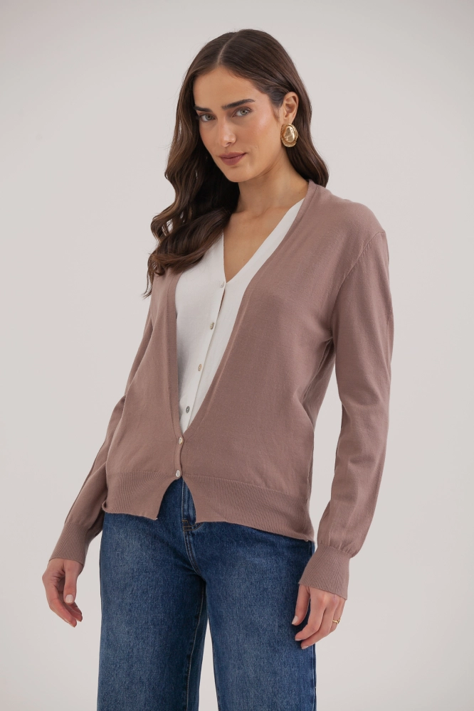 9035059 - Cardigan Tricô Duplo 9035059 - Cardigan Tricô Duplo - Imagem 1