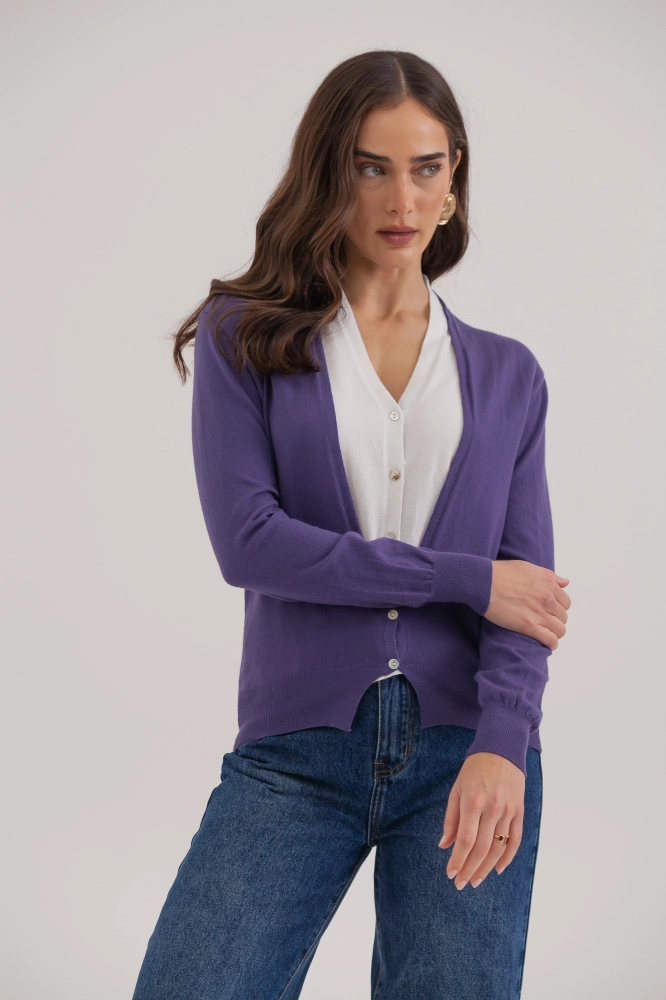 9035059 - Cardigan Tricô Duplo MARINHO 9035059 - Cardigan Tricô Duplo MARINHO - Imagem 2