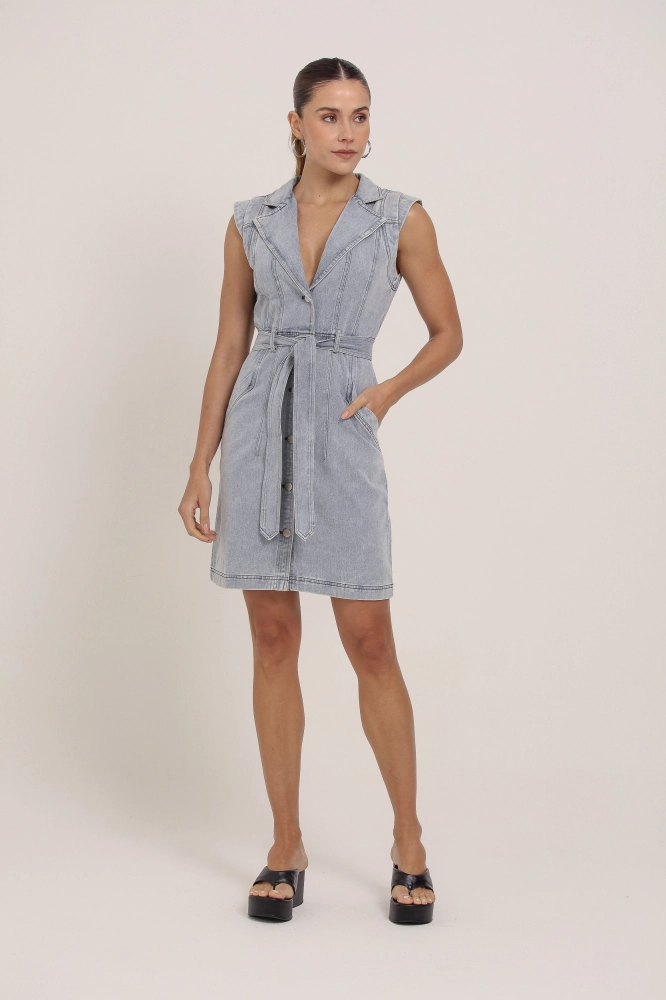 9035771 - Vestido Jeans Curto JEANS 9035771 - Vestido Jeans Curto JEANS