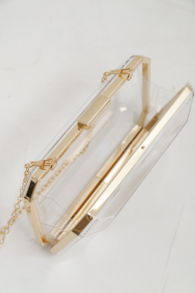 9035829 - Bolsa Clutch Transparente DOURADO 9035829 - Bolsa Clutch Transparente DOURADO - Imagem 2