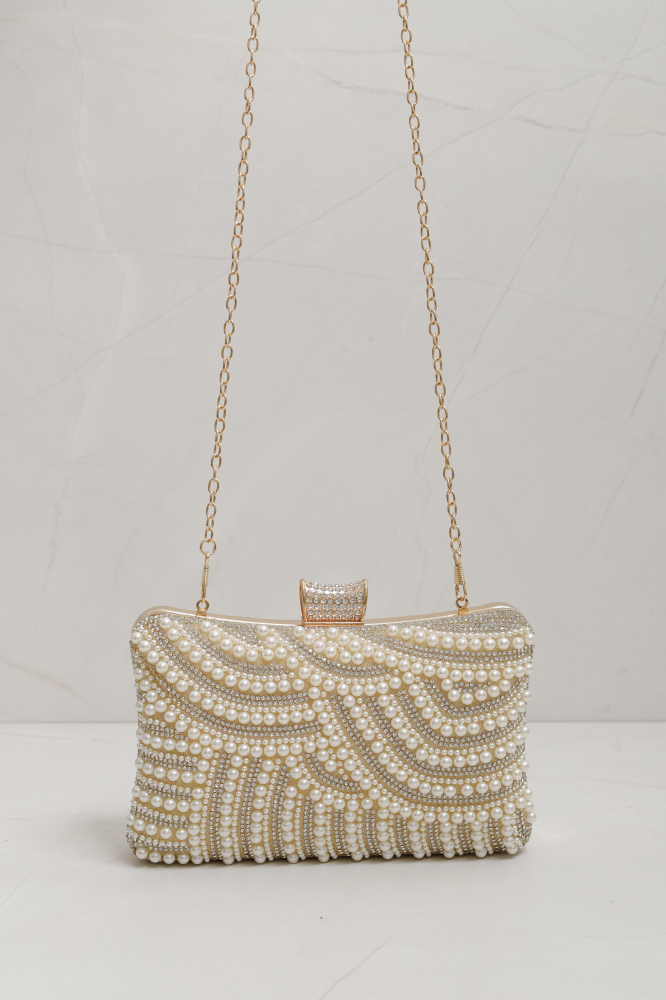9035845 - Bolsa Clutch Pérolas OFF-WHITE 9035845 - Bolsa Clutch Pérolas OFF-WHITE