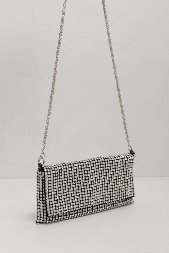 9035867 - Bolsa Clutch Brilhos PRATA
