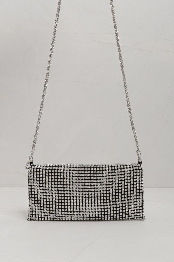 9035867 - Bolsa Clutch Brilhos PRATA