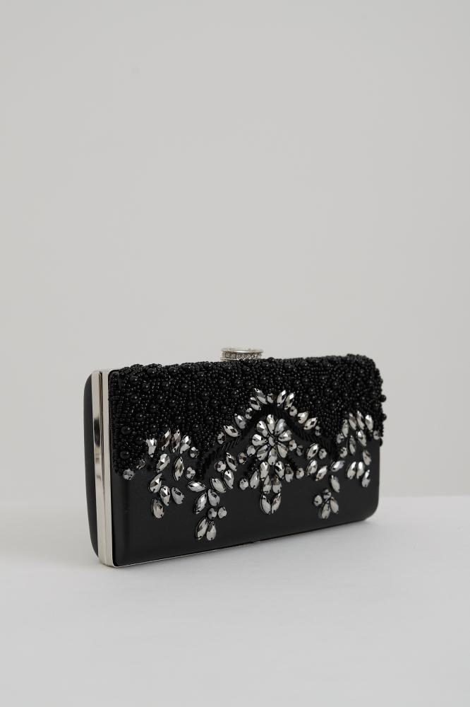 9035875 - Bolsa Clutch Aplicação Strass PRETO 9035875 - Bolsa Clutch Aplicação Strass PRETO
