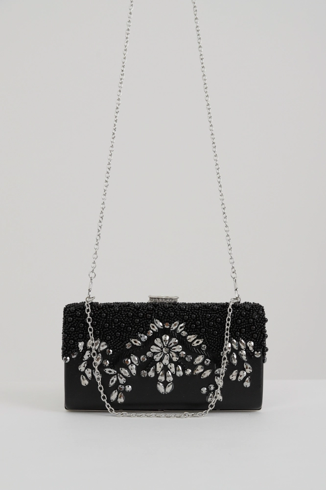 9035875 - Bolsa Clutch Aplicação Strass PRETO 9035875 - Bolsa Clutch Aplicação Strass PRETO - Imagem 1