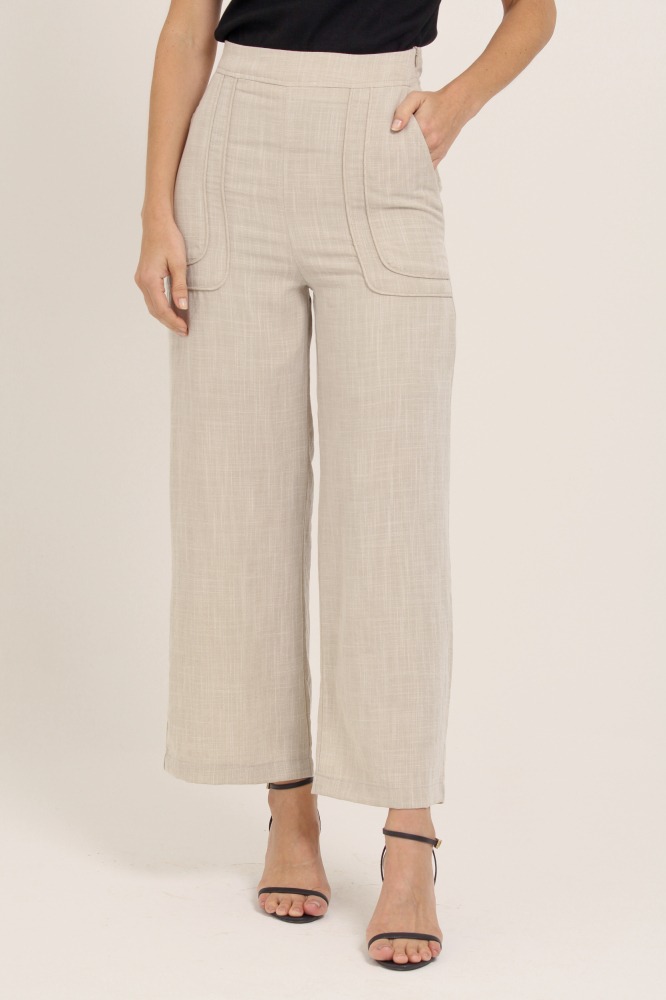 9035998 - Calça Pantacourt Linho NATURAL 9035998 - Calça Pantacourt Linho NATURAL