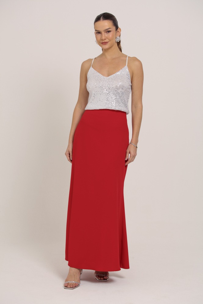 9036195 - Regata Alça Fina Paetê OFF-WHITE