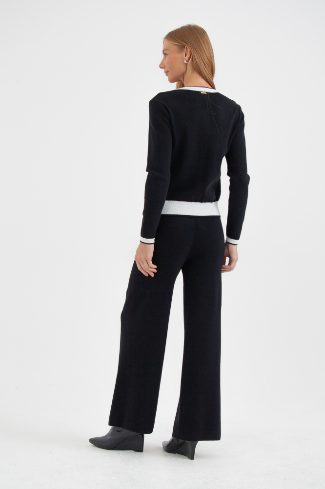 9036831 - Conjunto Tricot Bicolor PRETO 9036831 - Conjunto Tricot Bicolor PRETO