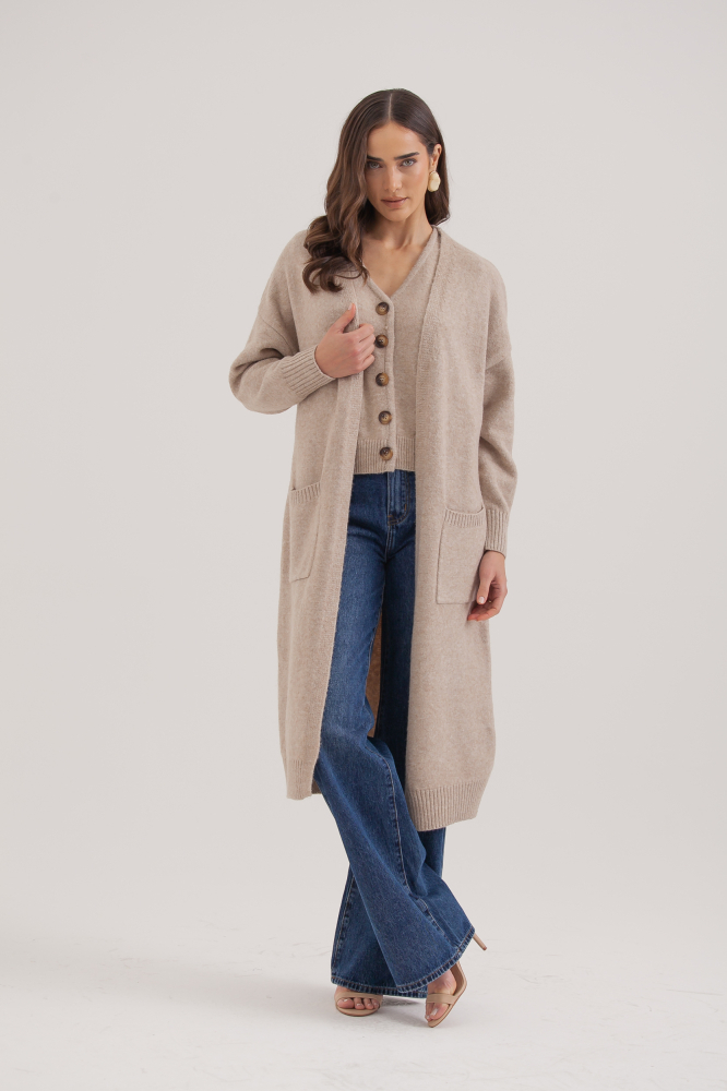 9036840 - Twin Set Tricot Cardigan E Colete BEGE