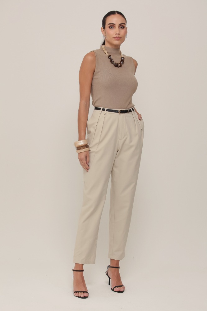 9036857 - Calça Sarja Cenoura CINZA