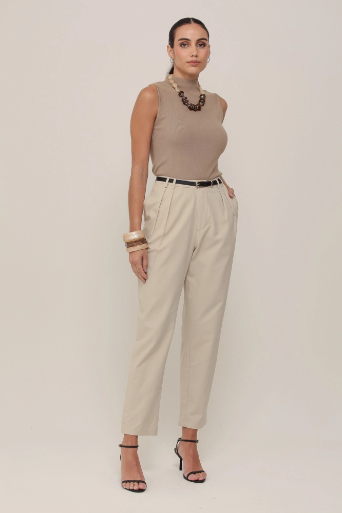 9036857 - Calça Sarja Cenoura CINZA