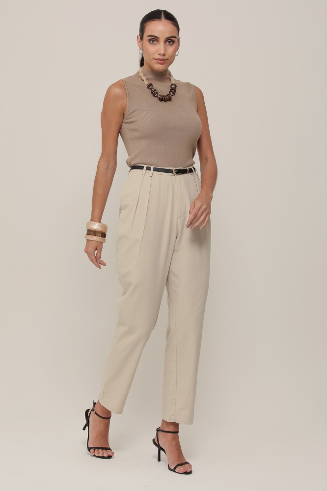 9036857 - Calça Sarja Cenoura CINZA