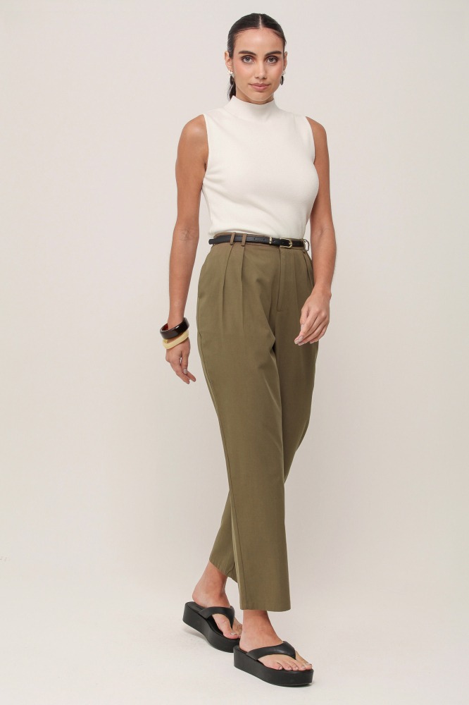 9036857 - Calça Sarja Cenoura MARROM