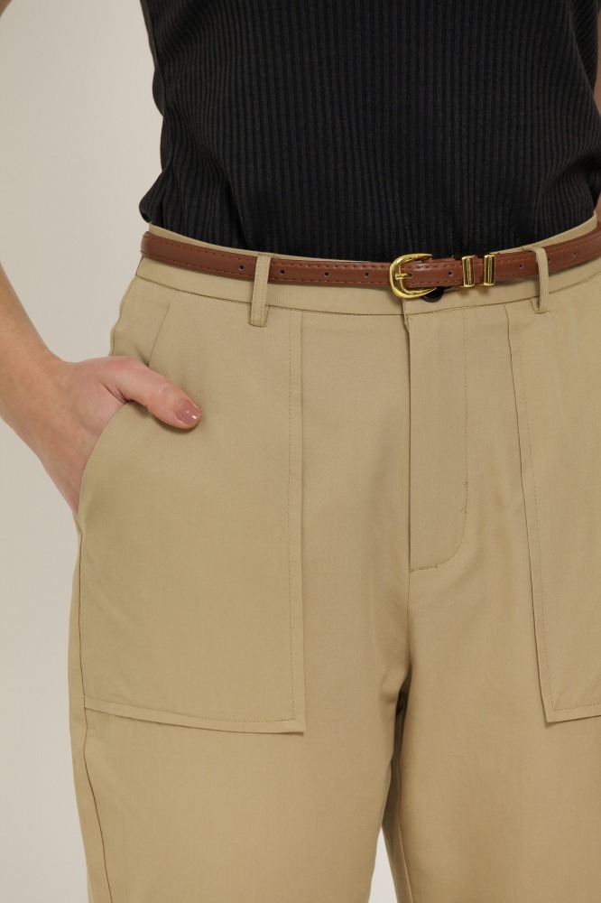 9036858 - Calça Sarja Chino Barra Italiana AREIA