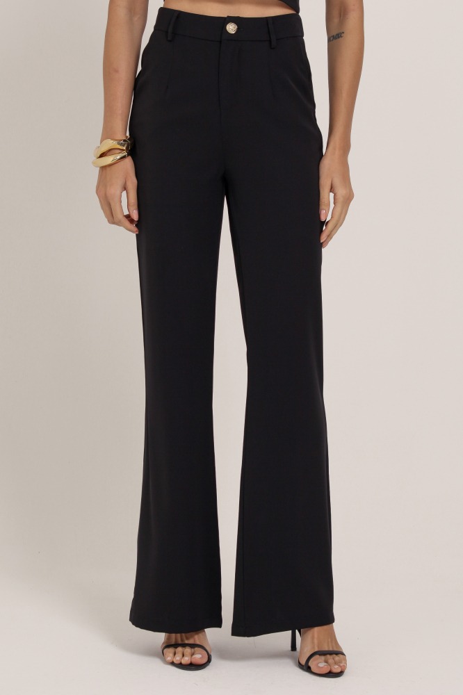 9036886 - Calça Reta Alfaiataria PRETO