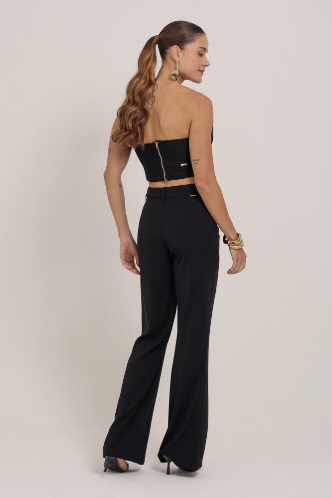 9036886 - Calça Reta Alfaiataria PRETO