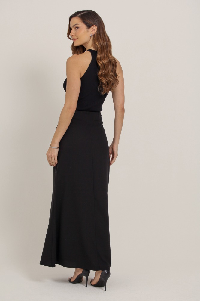 9036887 - Saia Midi Alfaiataria PRETO