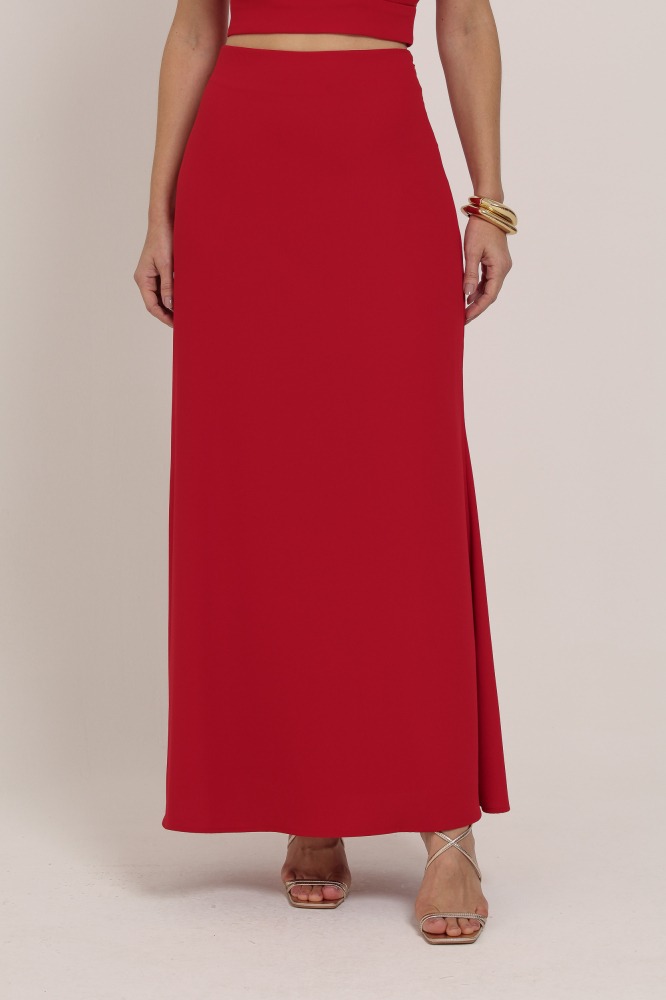 9036887 - Saia Midi Alfaiataria VERMELHO