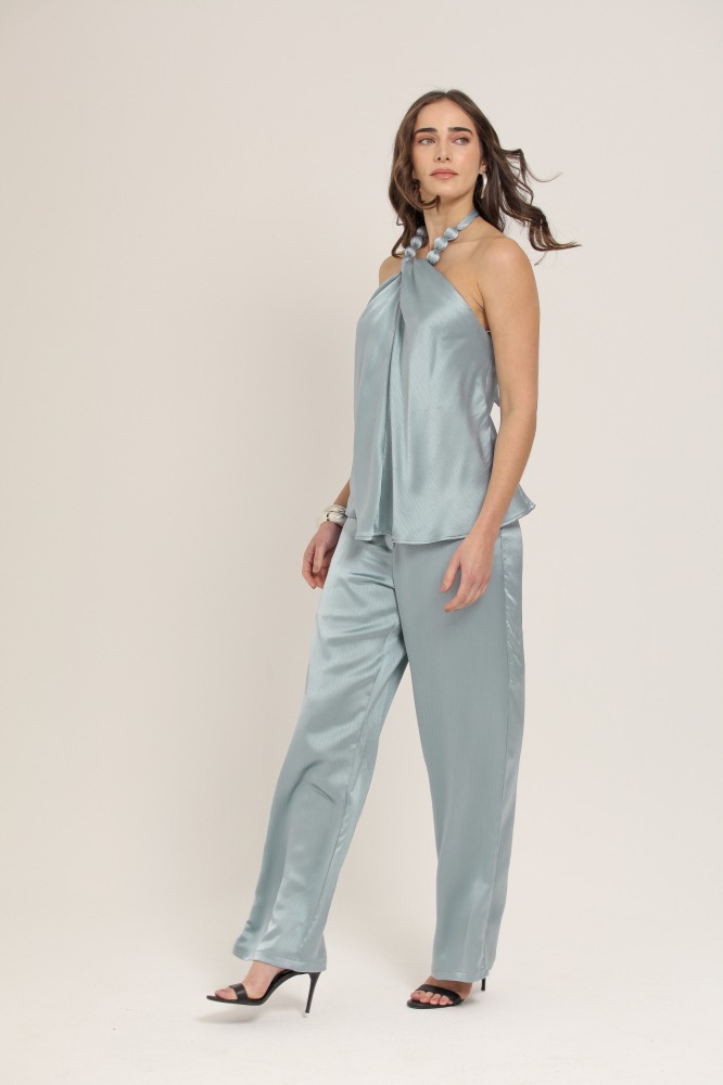 9036899 - Calça Pantalona Amarração AZUL