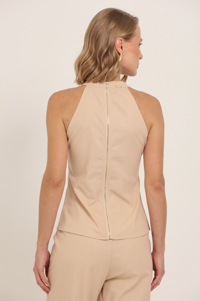 9036903 - Blusa Cava Americana Linho NATURAL