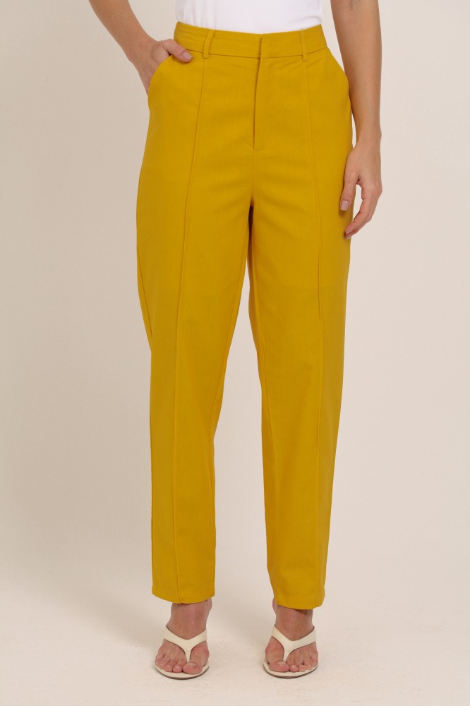 9036905 - Calça Cenoura Linho AMARELO 9036905 - Calça Cenoura Linho AMARELO