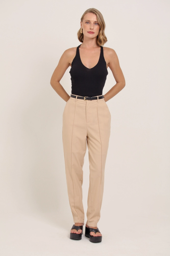 9036905 - Calça Cenoura Linho NATURAL 9036905 - Calça Cenoura Linho NATURAL - Imagem 1