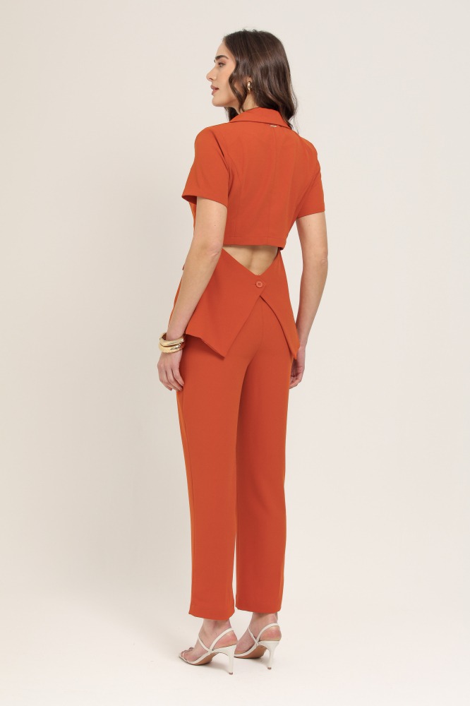 9036909 - Calça Capri Alfaiataria LARANJA