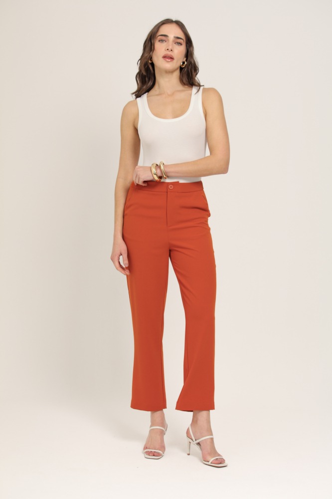 9036909 - Calça Capri Alfaiataria LARANJA