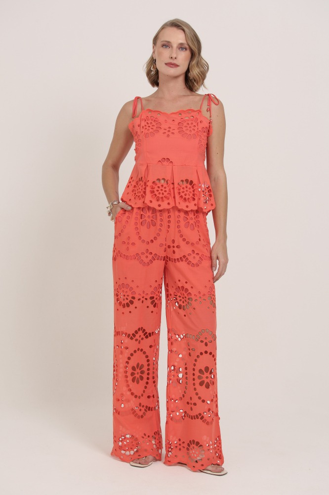 9036915 - Blusa Alça Fina Guipir ROSA