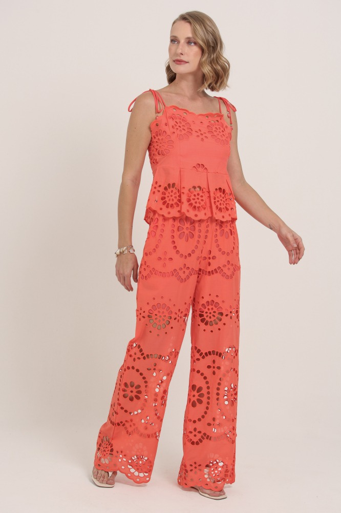 9036916 - Calça Pantalona Guipir ROSA