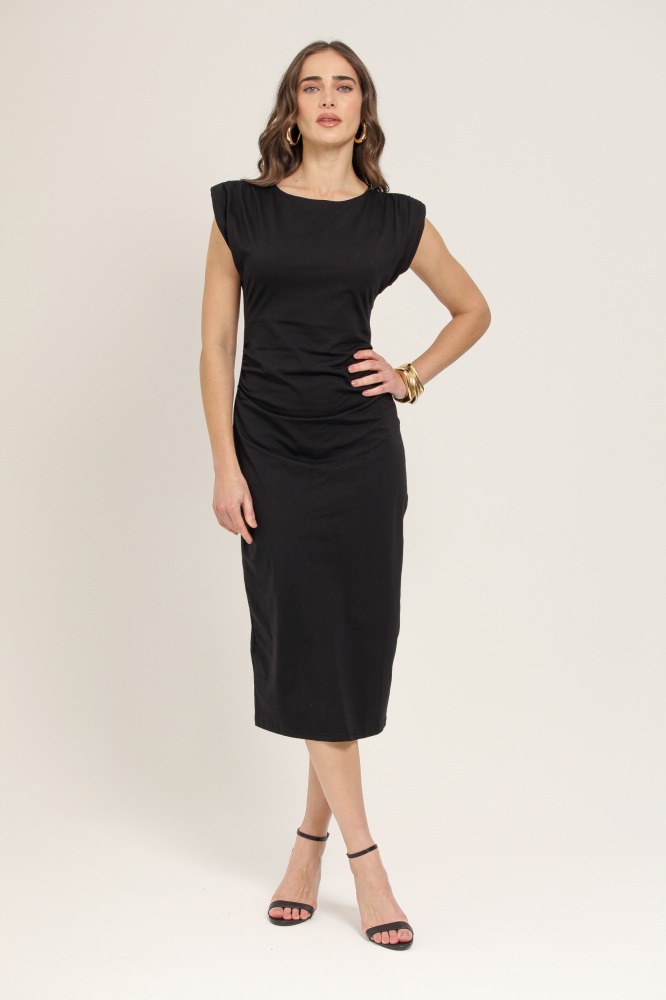 9036953 - Vestido Midi Malha PRETO