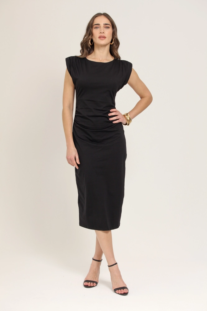 9036953 - Vestido Midi Malha PRETO