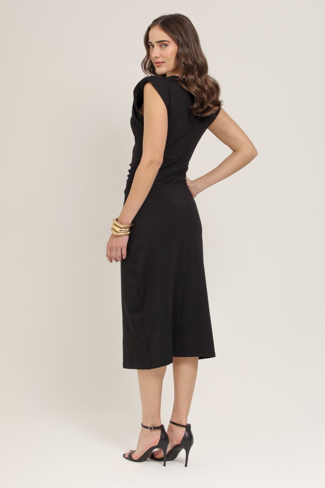9036953 - Vestido Midi Malha PRETO