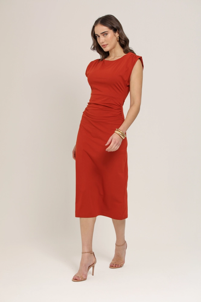 9036953 - Vestido Midi Malha TERRACOTA