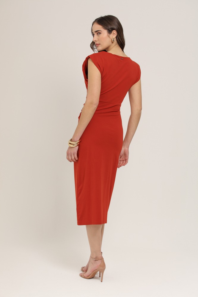 9036953 - Vestido Midi Malha TERRACOTA
