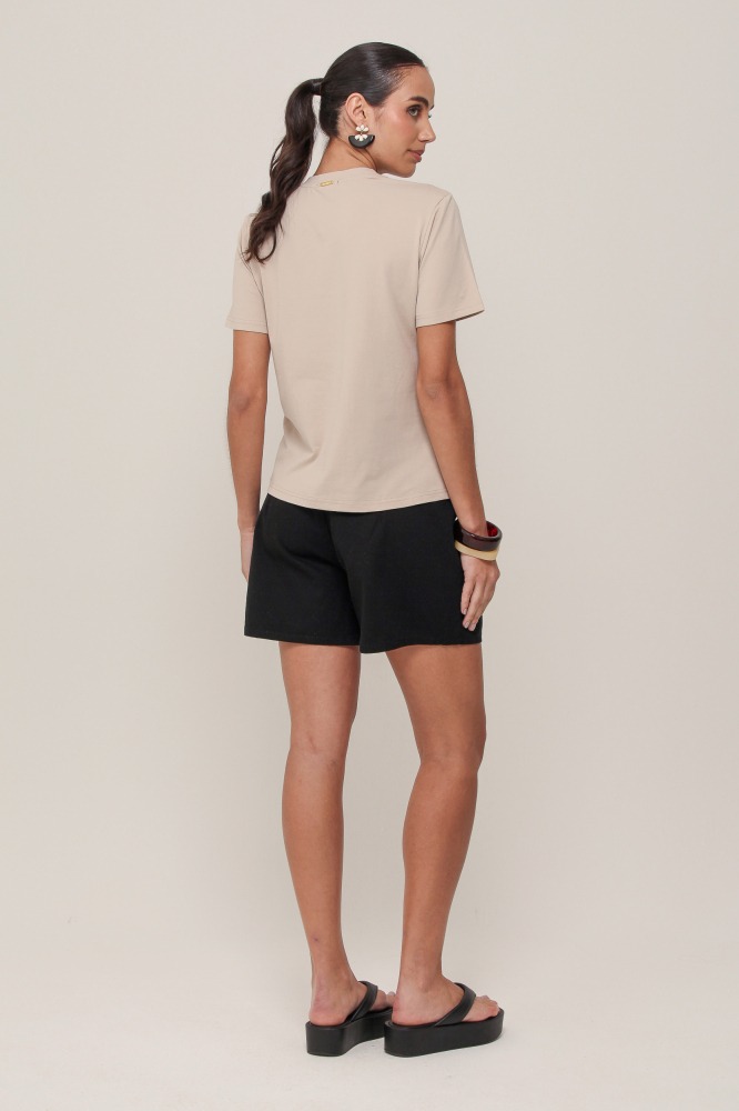 9036958  - Shorts Curto De Sarja PRETO