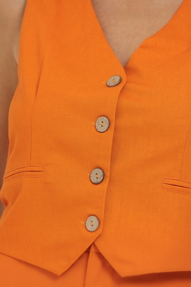 9036965 - Colete De Linho LARANJA