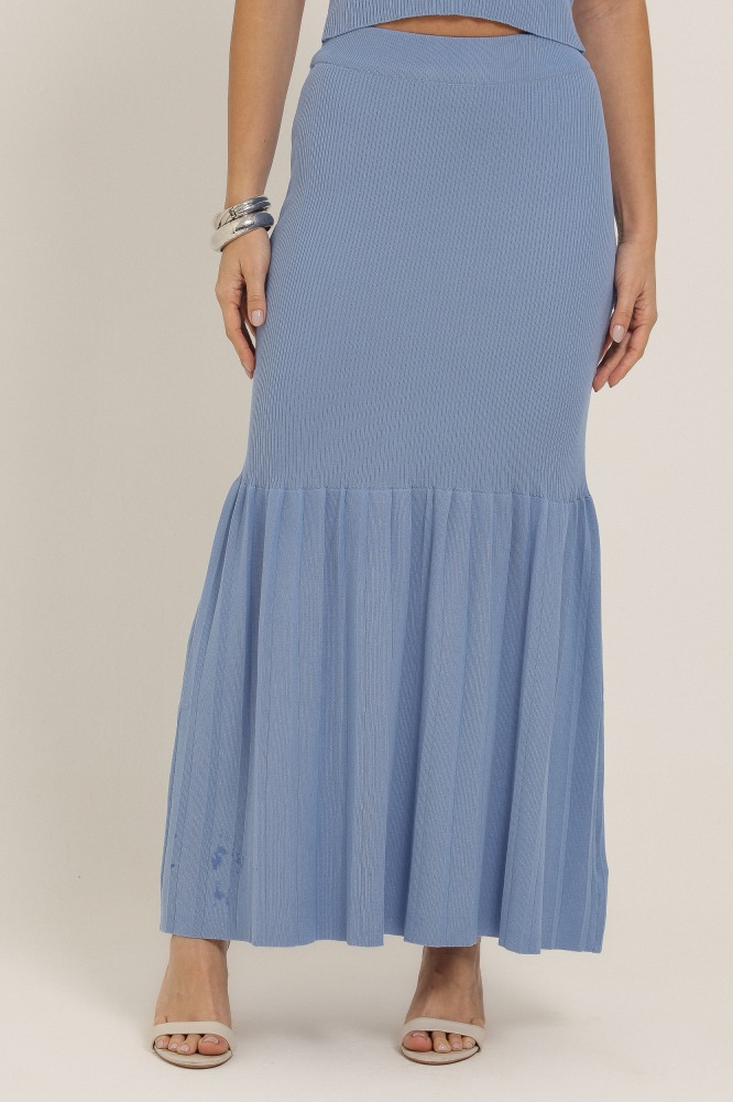 9036972 - Saia Tricot Peplum AZUL