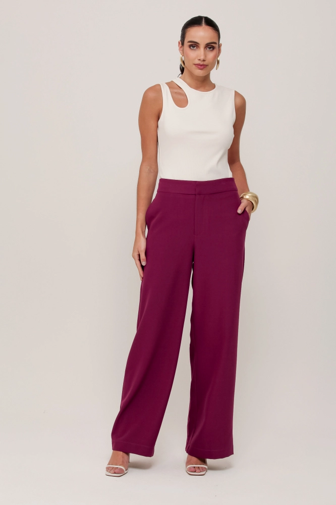 9036976 - Calça Alfaiataria Reta ROXO 9036976 - Calça Alfaiataria Reta ROXO