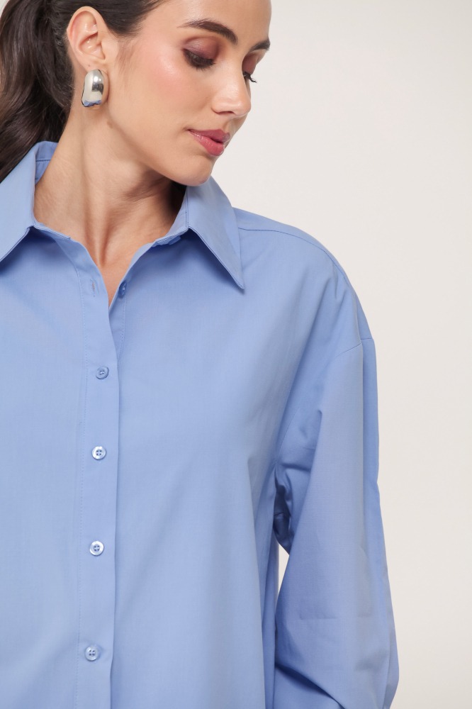 9036987 - Camisa Tricoline Básica AZUL 9036987 - Camisa Tricoline Básica AZUL