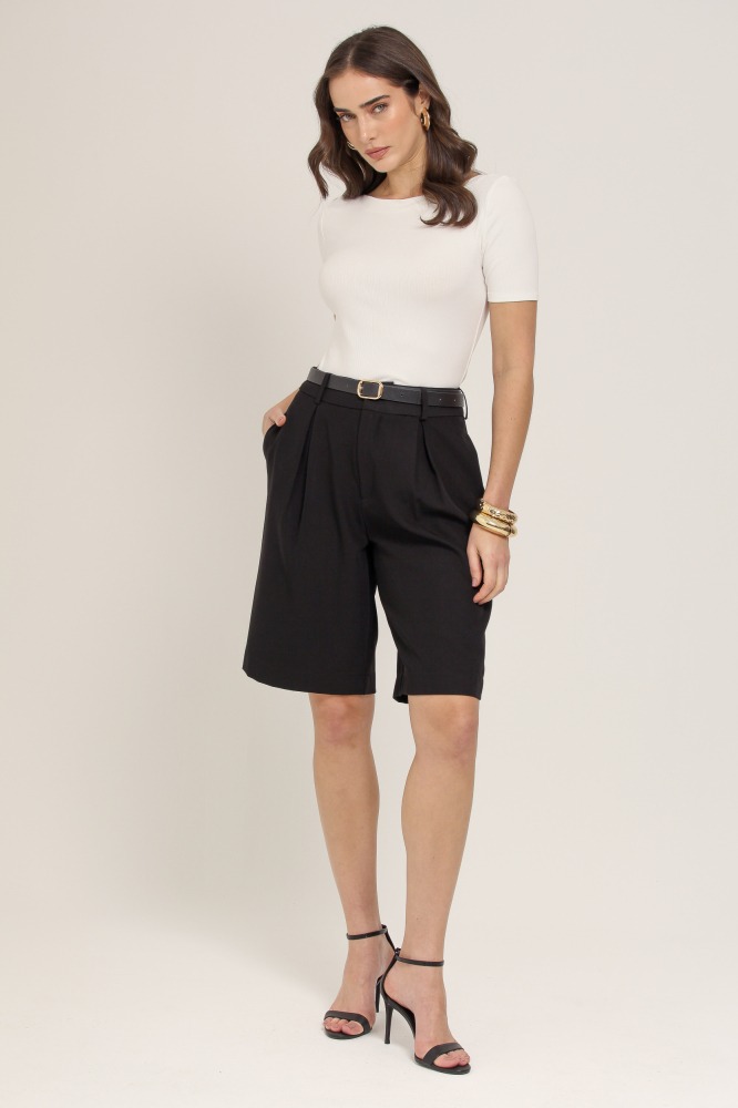 9036990 - Bermuda Alfaiataria PRETO