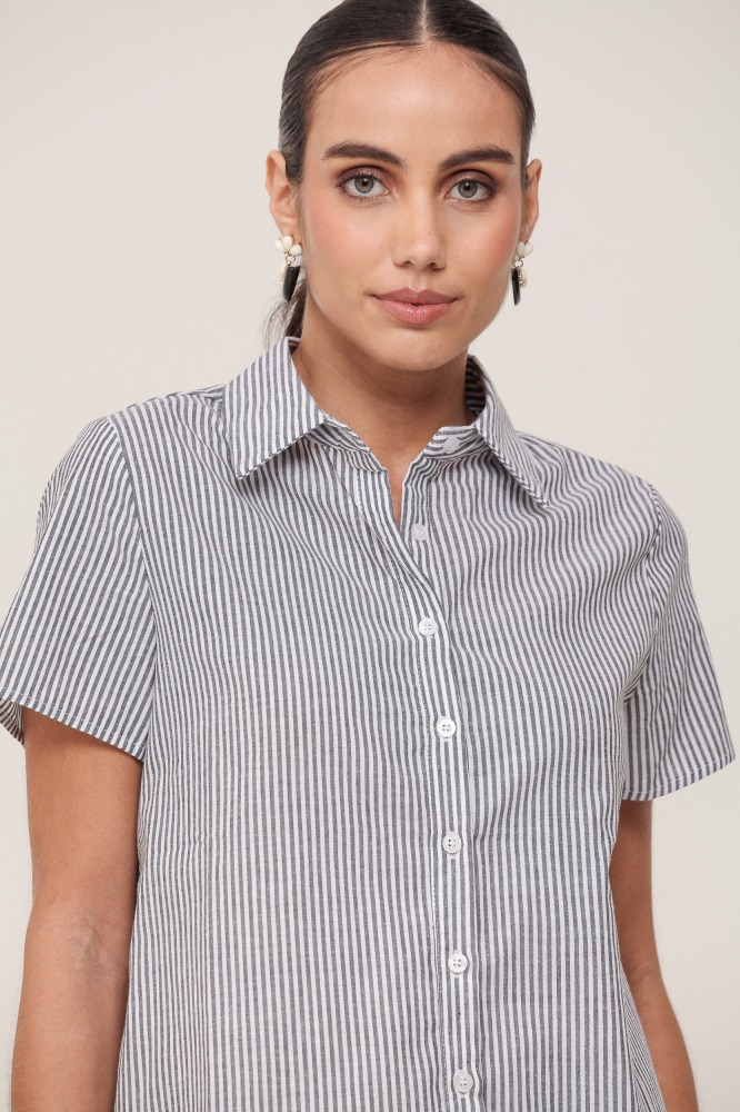 9036999 - Camisa Manga Curta Listrada PRETO