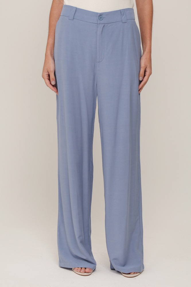 9037022 - Calça Reta Viscose AZUL