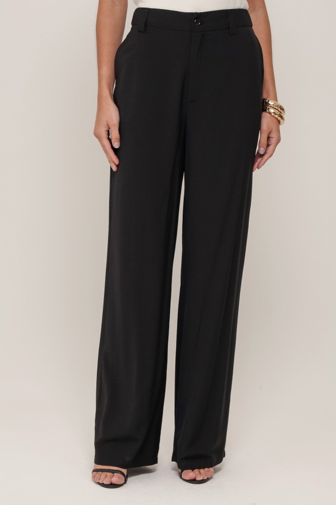 9037022 - Calça Reta Viscose PRETO 9037022 - Calça Reta Viscose PRETO