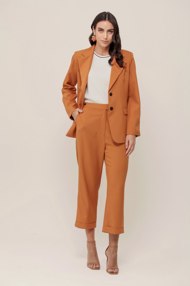 9037025 - Calça Alfaiataria Barra Italiana AZUL BÊBE