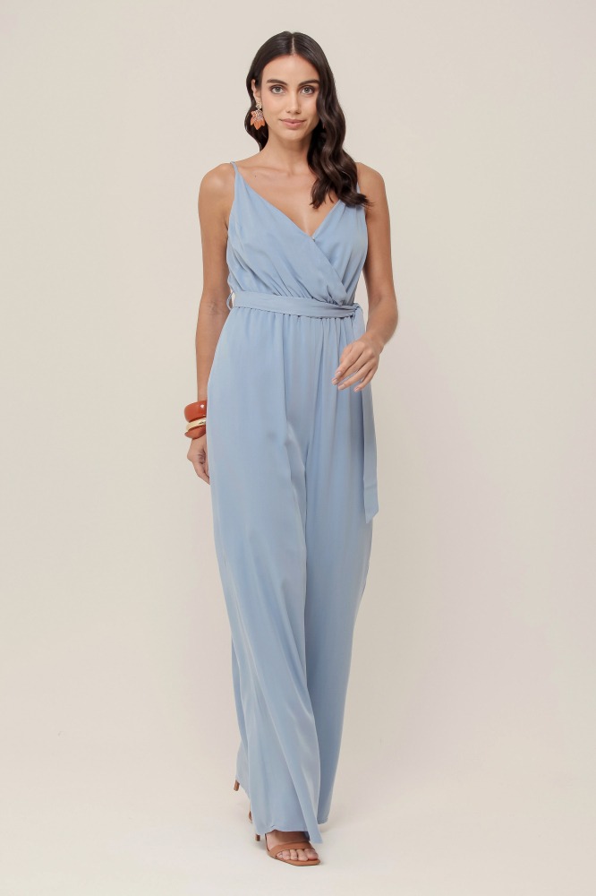 9037029 - Macacão Transpassado em Viscose AZUL