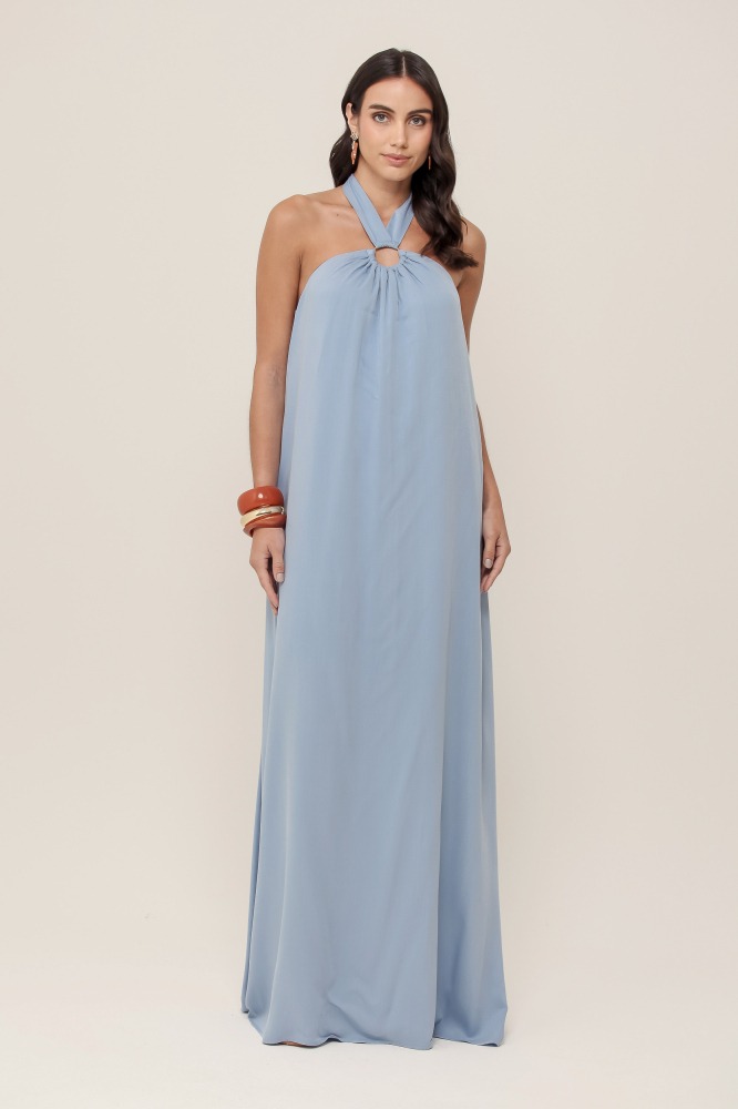 9037038 - Vestido Frente Única Viscose AZUL