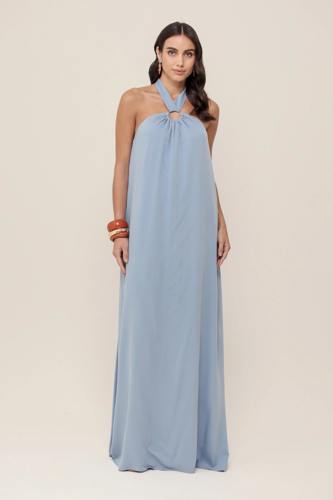 9037038 - Vestido Frente Única Viscose AZUL